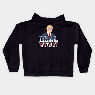 Deal With It Donald Trump Kids Hoodie